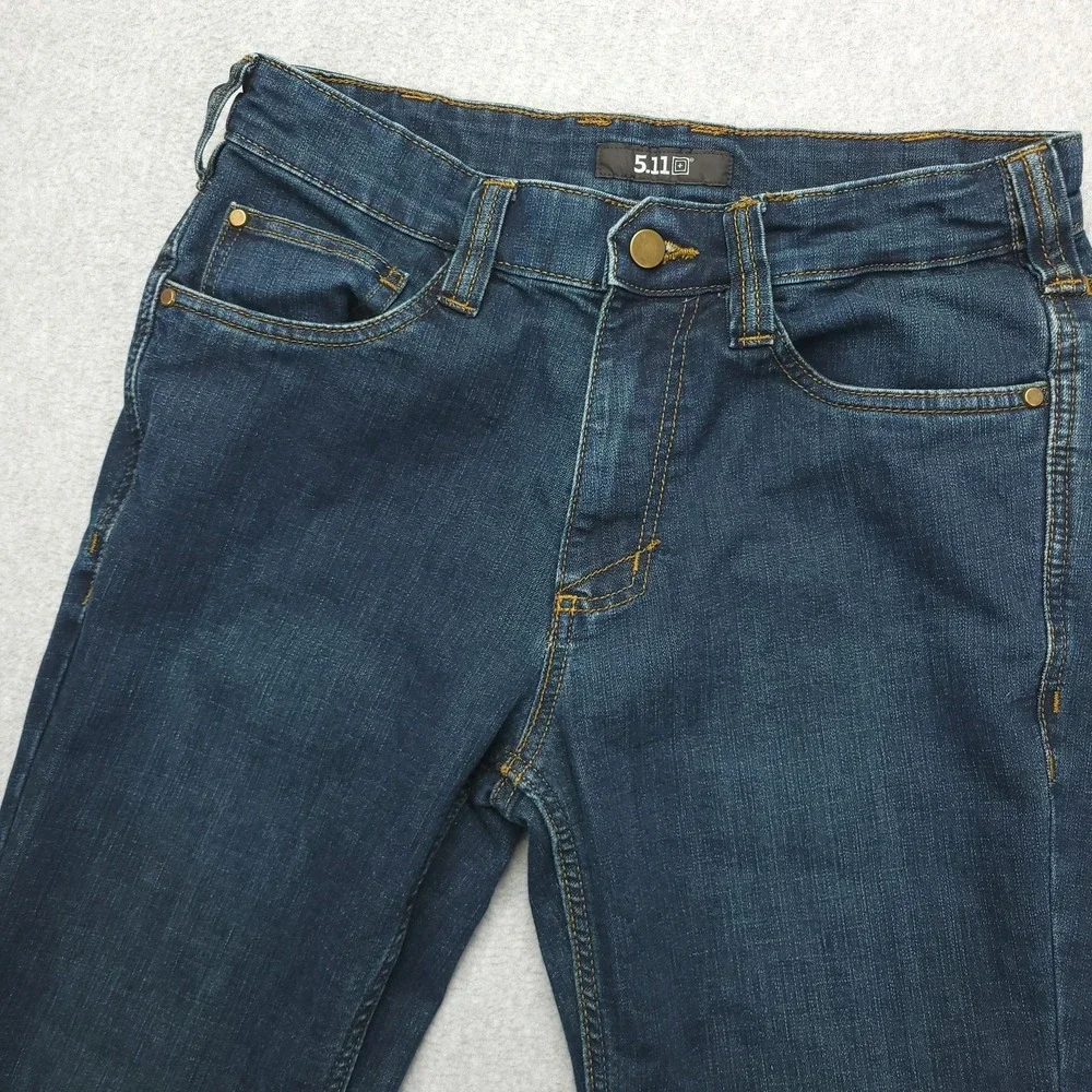 5.11‎ Tactical Jeans Mens 30x30 Blue Medium Wash Straight Denim Workwear